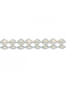 Swar Bi-cone Bead 4mm White Opal