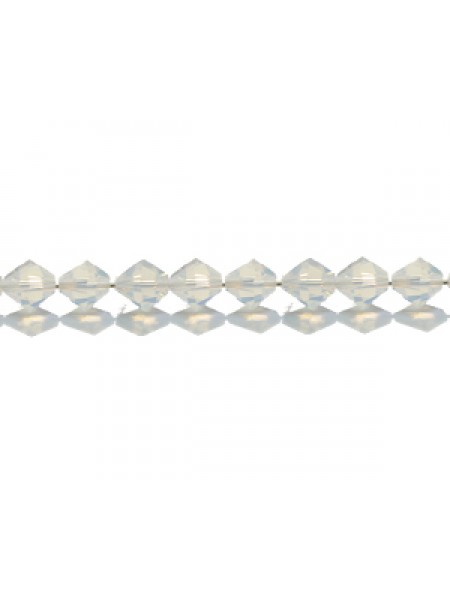 Swar Bi-cone Bead 4mm White Opal