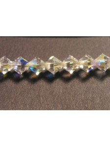 Swar Bicone Bead 5mm Clear AB