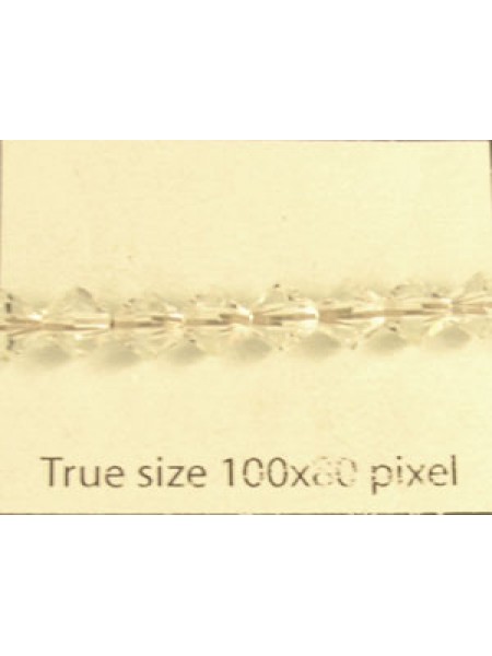 Swar Bi-cone Bead 5mm Clear