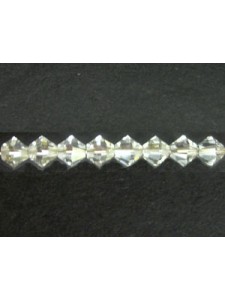 Swar Bi-cone Bead 5mm Silvershade