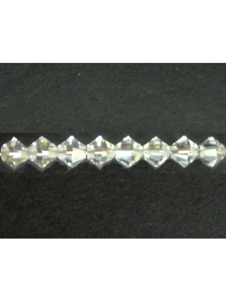 Swar Bi-cone Bead 5mm Silvershade