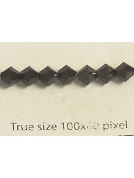 Swar Bi-cone Bead 5mm Jet Black