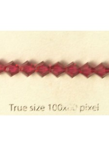 Swar Bi-cone Bead 5mm Ruby