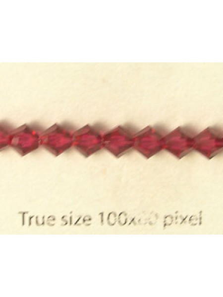 Swar Bi-cone Bead 5mm Ruby