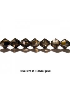 Swar Bi-cone Bead 5mm Silver Night