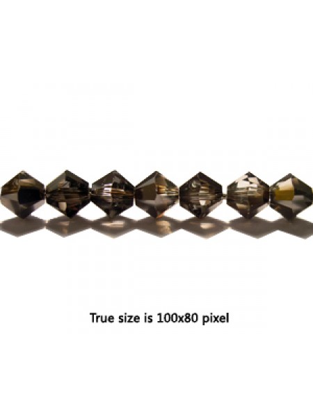 Swar Bi-cone Bead 5mm Silver Night