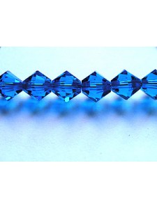 Swar Bi-cone Bead 6mm Capri Blue