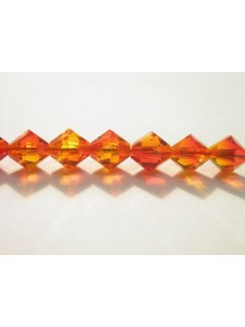 Swar Bi-cone Bead 6mm Fireopal