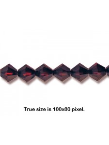 Swar Bicone Bead 6mm Garnet