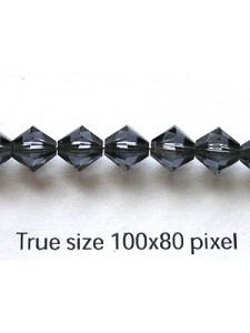 Swar Bicone Bead 6mm Graphite