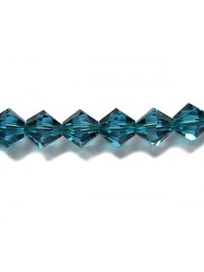 Swar Bi-cone Bead 6mm Indicolite