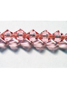 Swar Bi-cone Bead 6mm Light Rose