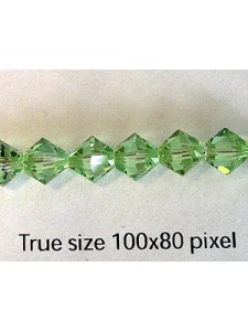 Swar Bi-cone Bead 6mm Peridot