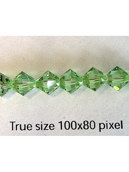Swar Bi-cone Bead 6mm Peridot