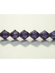 Swar Bi-cone Bead 6mm Purple Velvet