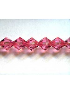 Swar Bicone Bead 6mm Rose