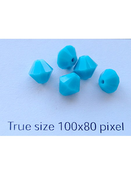 Swar Bi-cone Bead 6mm Turquoise