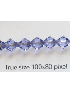 Swar Bi-cone Bead 6mm Tanzanite