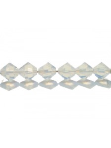 Swar Bicone Bead 6mm Whiteopal