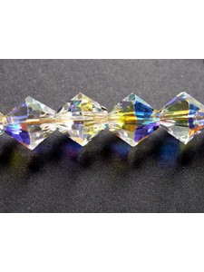 Swar Bi-cone Bead 8mm Clear AB