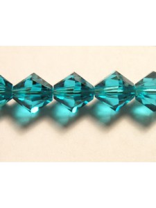 Swar Bicone Bead 8mm Blue Zircon