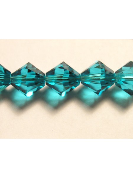 Swar Bicone Bead 8mm Blue Zircon