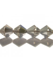 Swar Bi-cone Bead 8mm Argent Light