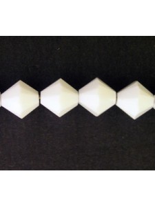 Swar Bicone bead 8mm Chalkwhite