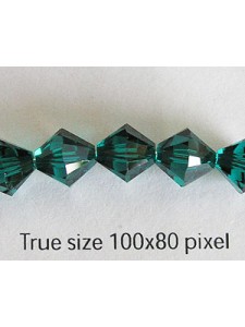 Swar Bicone Bead 8mm Emerald