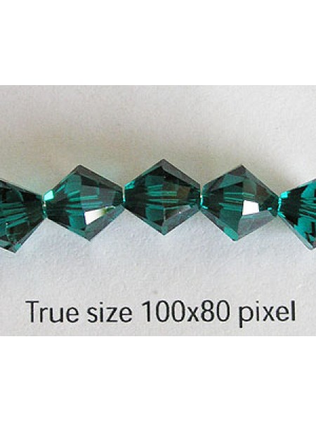 Swar Bicone Bead 8mm Emerald