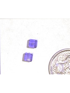 Swar Cube Bead 4mm Tanzanite