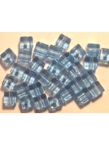 Swar Cube Bead 4mm Aquamarine