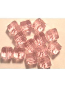 Swar Cube Bead 4mm Light Rose