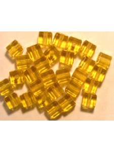 Swar Cube Bead 4mm Light Topaz