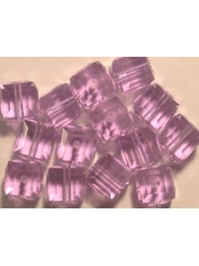 Swar Cube Bead 6mm Violet