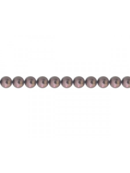 Swar Round Pearl 3mm Burgundy