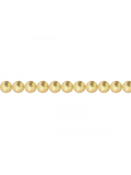 Swar Round Pearl 3mm Bright Gold