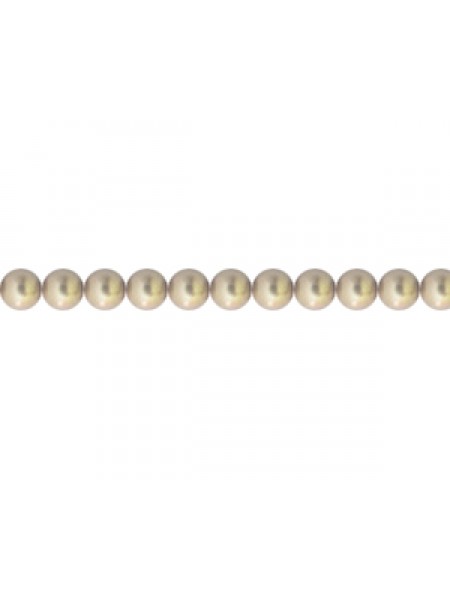 Swar Round Pearl 3mm Bronze