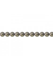 Swar Round Pearl 3mm Brown