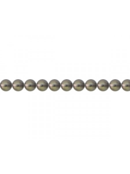 Swar Round Pearl 3mm Brown