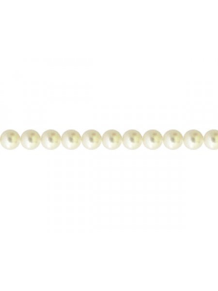 Swar Round Pearl 3mm Cream Rose Light