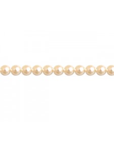 Swar Round Pearl 3mm Cream Rose