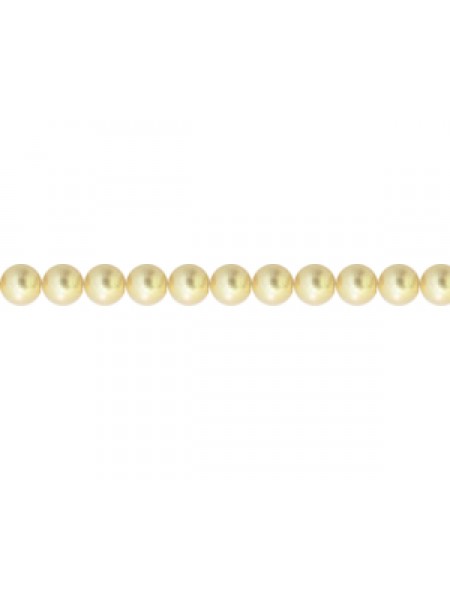 Swar Round Pearl 3mm Gold