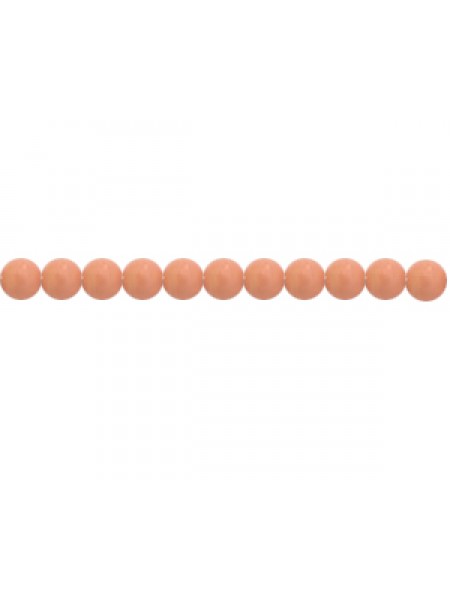 Swar Round Pearl 3mm Coral