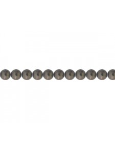 Swar Round Pearl 3mm Deep Brown