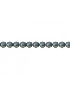 Swar Round Pearl 3mm Dark Grey