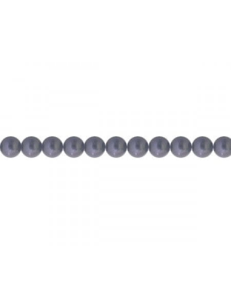 Swar Round Pearl 3mm Dark Purple