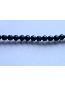 Swar Round Pearl  3mm Round Dark Lapis