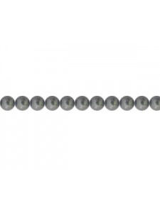 Swar Round Pearl 3mm Black